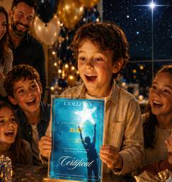 Témoignage client coffret baptême d’étoile enfant – cadeau Noël enfant dernière minute personnalisé