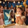 Cadre certificat étoile personnalisée fille – cadeau Noël fille symbolique haut de gamme