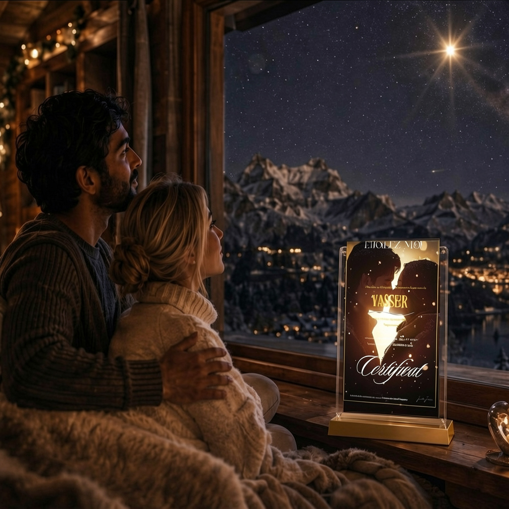 Avis homme ayant reçu cadeau Saint Valentin homme original étoile personnalisée
