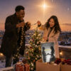 Coffret étoile personnalisé sous sapin cadeau Noël personnalisé couple original idée cadeau romantique Noël