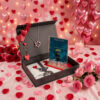 Cadeau Saint Valentin femme personnalisé coffret ouvert avec certificat officiel étoile