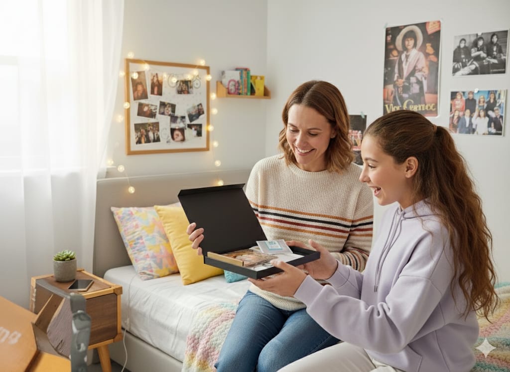 Témoignage cadeau anniversaire symbolique fille découvrant son étoile personnalisée avec émotion