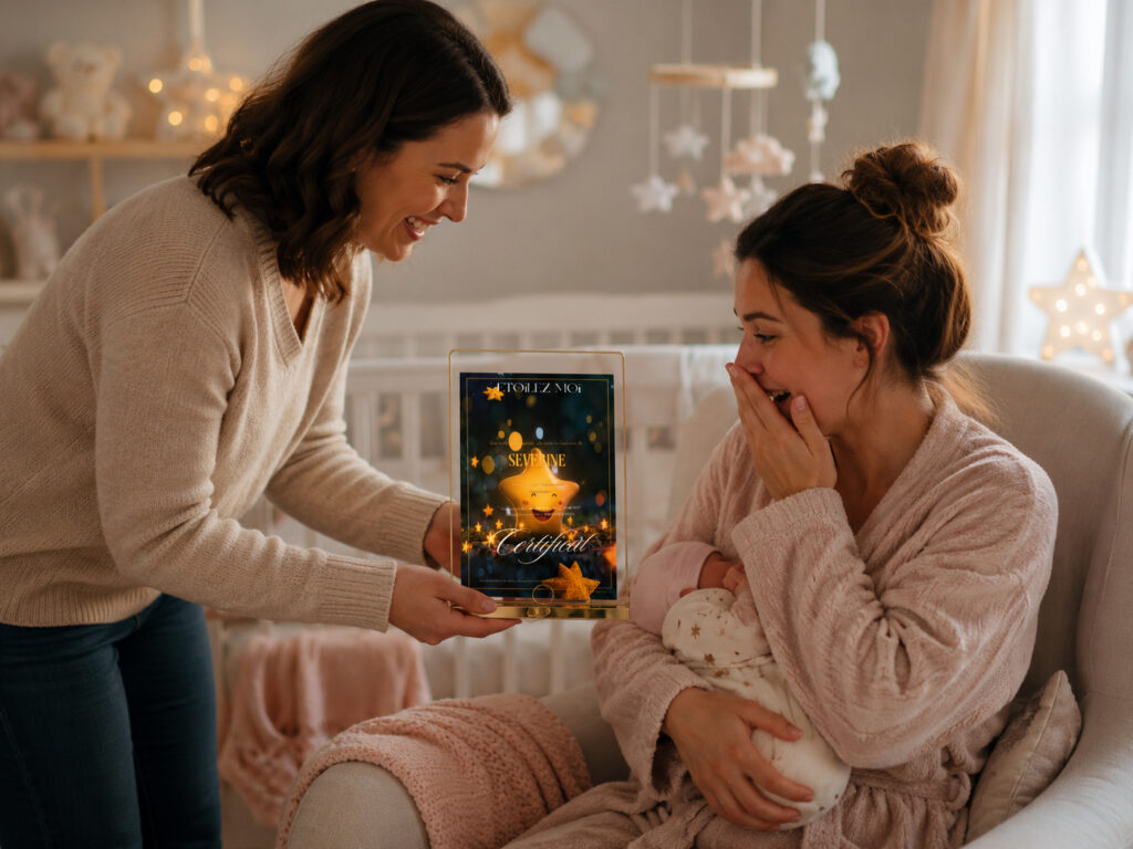 cadeau naissance urgent étoile personnalisée bébé cadeau naissance livraison rapide idée cadeau naissance originale souvenir naissance unique