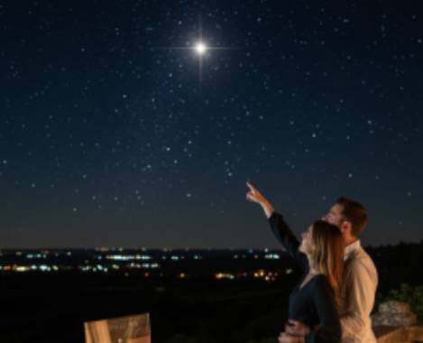 Couple heureux après avoir reçu un cadeau anniversaire de mariage dernière minute personnalisé