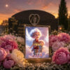 Cadeaux condoléances original mère avec détails du coffret de baptême d'étoile haut de gamme