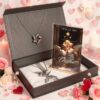 Coffret cadeau baptême parrain marraine contenant certificat d'étoile et documents personnalisés