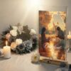 Coffret cadeau condoléances homme urgent avec baptême d'étoile personnalisé et documents commémoratifs