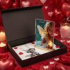 Cadeau anniversaire de mariage femme personnalisé avec coffret premium et certificat commémoratif