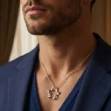 etoile diamant bijou homme