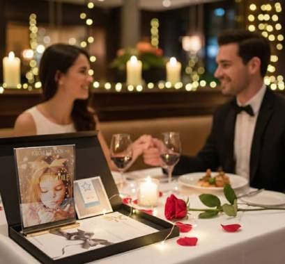 Coffret d'étoile personnalisée pour un événement demande en mariage romantique et inoubliable